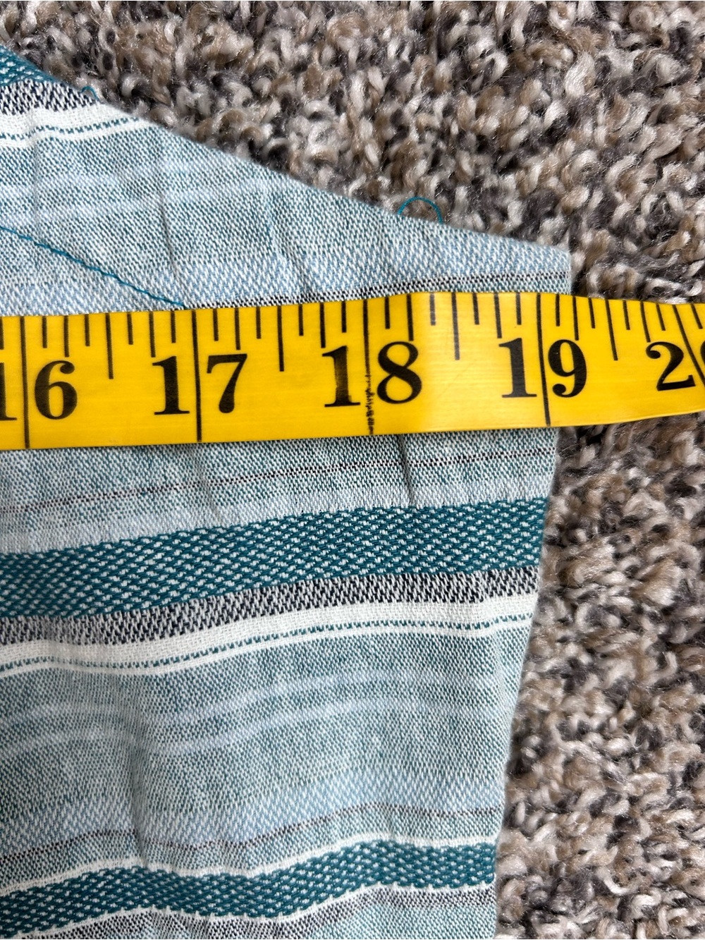 Roxy Sweeter Dreams Aqua Blue Striped 100% Cotton Summer Dress size XL - Picture 8 of 11
